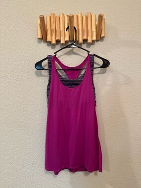 lululemon athletica Magenta Layered Workout Tank